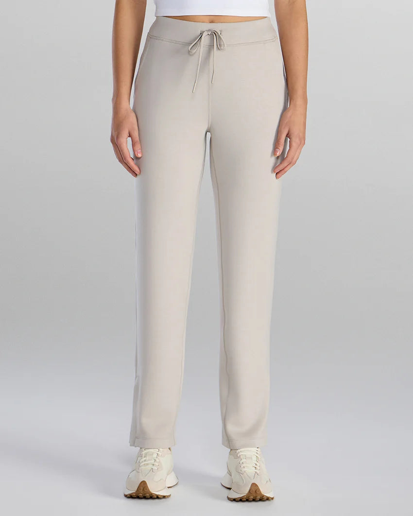 Ladies Straight Split‑Hem Casual Lounge Bottoms