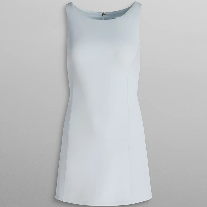 Boatneck A‑Line Active Mini Dress For Women