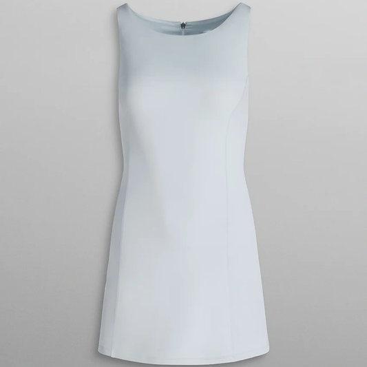 Boatneck A‑Line Active Mini Dress For Women